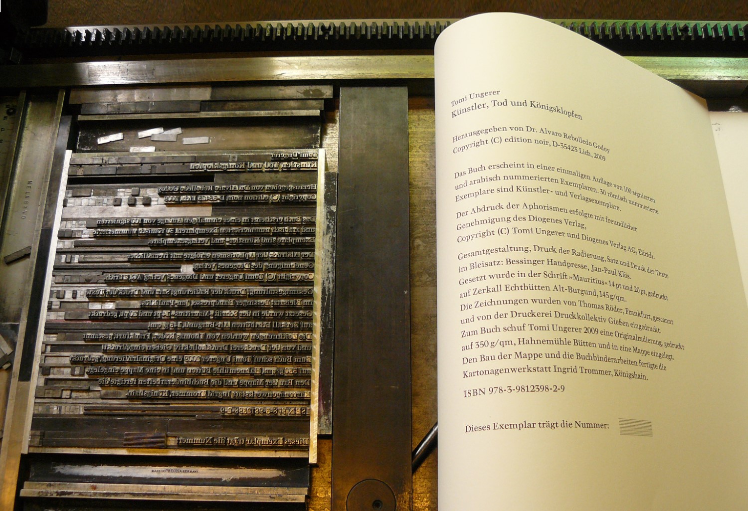 Edition NOIR . Druckkunst . 2012