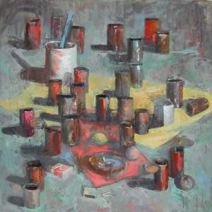 INTERIOR No2 . Öl auf Leinwand . 100x100 cm