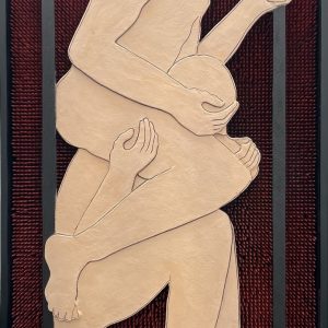 O.T. . Mischtechnik/Materialcollage . 245x125x14cm