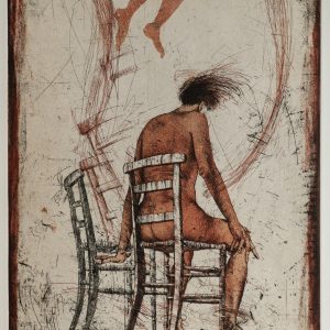 IKAROS ou l'impossible possible . Radierung . Bildformat 42x31,5cm . Blatt 65x49,5cm