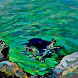 BLUE . Öl auf Leinwand . 100x100cm