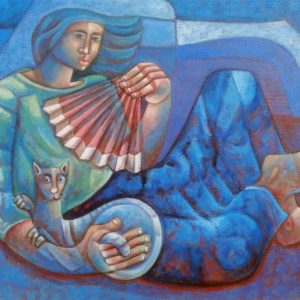 CANSADO DO DIA - müde vom Tag- . Öl auf Leinwand . 70x90 cm