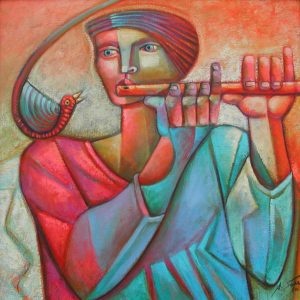 OPERARIO DO AMOR . -Pflege der Liebe- . Öl auf Leinwand . 50x50 cm