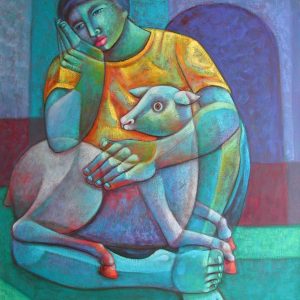 RELVA ENCANTADA - verwunschene Weide- . Öl auf Leinwand . 100x80 cm