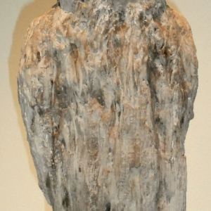 EULE . Schwemmholz und Keramik . 52(142)x22x12 cm