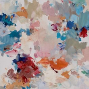 FRÜHBLÜHER . Öl auf Leinwand . 77x50 cm