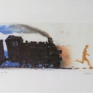 ITS MY LIFE . Radierung . Bildformat 13x32,3cm . Blatt 34x52cm