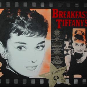 BREAKFAST AT TIFFANIES . Mischtechnik auf Leinwand . 80x100 cm