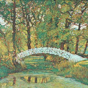 BOGENBRÜCKE LUISIUM . 2007 . Aquatinta mit 3 Platten . Bildformat: 15x20 cm . Blatt: 28x35 cm