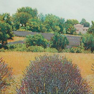 PROVENCE V . 2012 . Aquatinta mit 3 Platten . Bildformat: 24x44 cm . Blatt: 40x60 cm