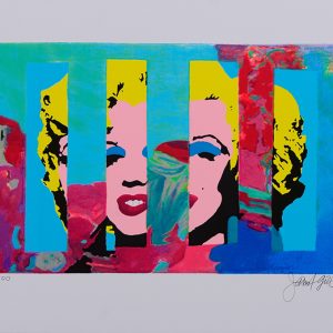 MARILYN INTHE SKY 5 Serigraphie-47/100 Bild:31x49cm Blatt:45x60cm