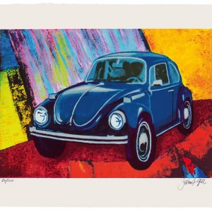 RAINBOW BUG Serigraphie-84/100 Bild:37x52cm Blatt:50x70cm
