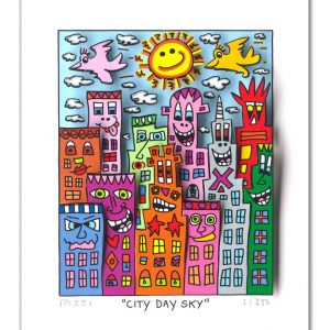 NINE CATS WITH NINE LIVES . 2013 . 3D-Konstruktion . drucksigniert . Bildformat: 10,7x15,7 cm . Passepartout: 40x30 cm