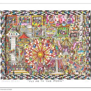 FLY ME TO THE MOON . 2015 - 3D-Konstruktion . drucksigniert . Bildformat: 19x24 cm . Passepartout: 40x50 cm