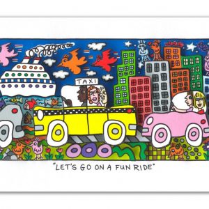 LET'S GO ON A FUN RIDE . 2019 . 3D-Konstruktion . Bildformat: 7x21 cm . Passepartout: 24x40 cm