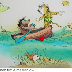 DA HINTEN LIEGT PANAMA . Radierung . Bildformat: 14,5x19,5 cm . Blatt: 30x40 cm