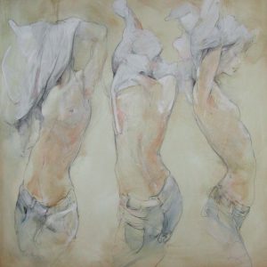 ENTHÜLLUNGEN . Öl auf Leinwand . 110x110 cm