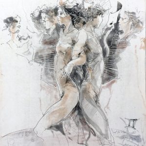 GEMINI . Radierung . Bildformat: 50x35 cm . Blatt: 60x50 cm