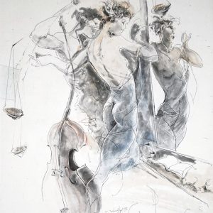 LIBRA . Radierung . Bildformat: 50x35 cm . Blatt: 60x50 cm