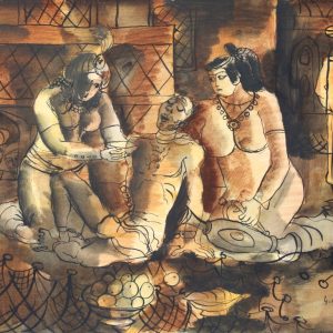 EUPHORIE . aus: 1001 NACHT . 1979-80 . Gouache auf Papier - 42x57cm