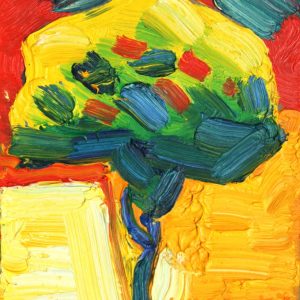 MITTAG IM SOMMER . 2008 . Öl auf Karton . 18x13cm