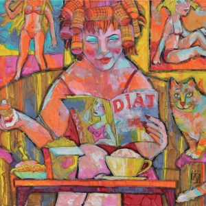 DIÄT - Acryl auf Leinwand . 80x100 cm