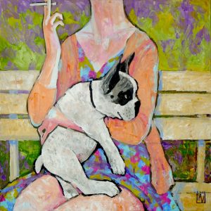 HAUPTGERICHT . Acryl auf Leinwand . 80x100 cm