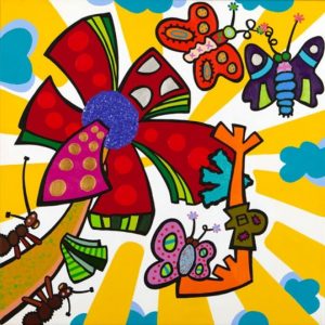 BLUME 3000 . Acryl auf Leinwand . 60x60 cm