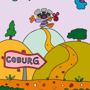 COBURGER MOHR ... AUF DEM WEG ZUM STADTWAPPEN . Offsetdruck auf Papier . Auflage: 51Ex . 42x30 cm