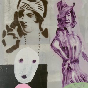 DER KLEINE . Mischtechnik auf Karton . 100x80 cm