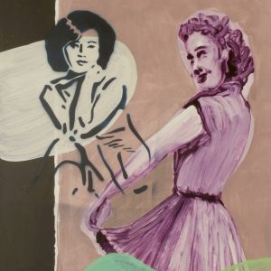 RÖCKCHEN . Mischtechnik auf Karton . 100x80 cm