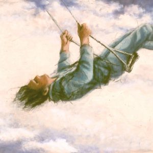 AUFSCHWUNG GRÜN . Radierung . Bildgröße: 39,5x69 cm . Blatt: 52,5x75 cm