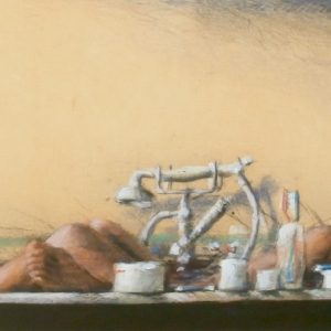 BADEWANNENPANORAMA . Radierung . Bildgröße: 29,5x94,5 cm . Blatt: 38x107cm