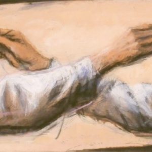 KOSTPROBE . Radierung . Bildgröße: 17x69,5 cm . Blatt: 25x85 cm