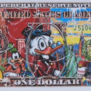 DOLLAR DAGOBERT . Ciclee . Auflage 49 Ex . 100x200cm