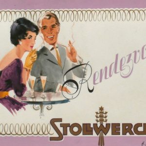 Stollwerck . RENDEVOUZ . 1969 . Tempera auf Karton . 19,5x28,8 cm