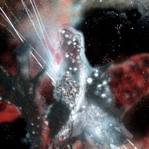 SPACE LIGHT I . Mischtechnik auf Aluminium . 100x80 cm