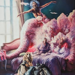 A SUNDAY AT THE EHPAD . Giclée auf Hanfpapier . Aufl. 30Ex . 57x45cm