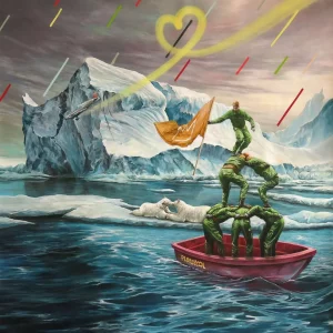 PLAYSKOOL . Mischtechnik auf Leinwand . 140x140cm