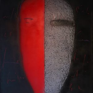 MASQUE No3 . Mischtechnik auf Holz . 124x87cm