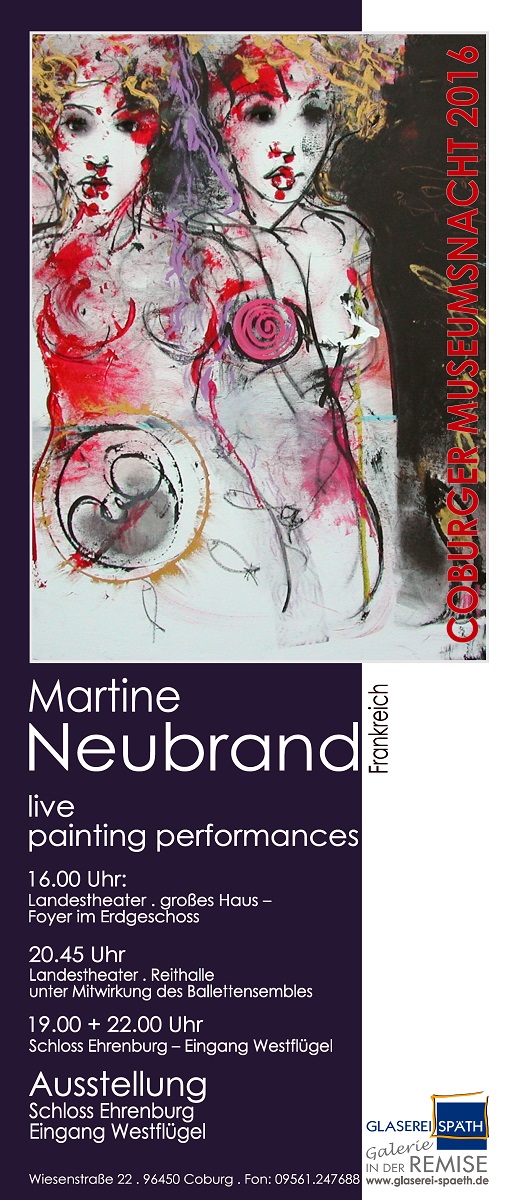 Martine NEUBRAND . Performances 2016