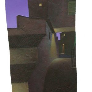 LAST LIGHT OF DAY . Öl auf Leinwand auf Hartfaser . 180x155 cm