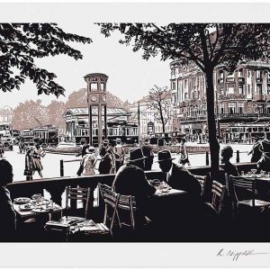 Berlin-Edition . CAFÉ BERLIN . Siebdruck . Blattformat: 70x100 cm