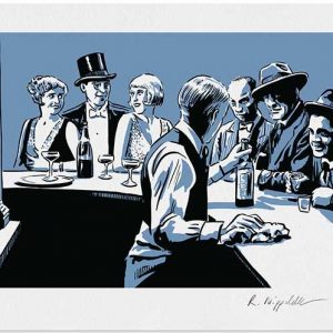 Metropolis-Edition . LAST DRINK . Siebdruck . Blattformat: 26x40 cm