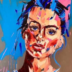 STANDING TALL . Öl auf Leinwand . 130x110cm