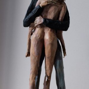 DIE ERINNERUNG . Papier und Draht . 27x8x8cm