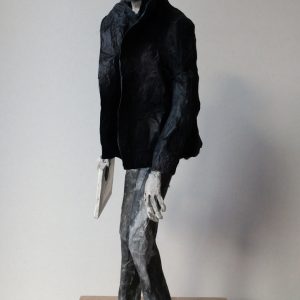 IT'S ALL OVER NOW - Bob Dylan . Papier und Draht . 32x12x10cm